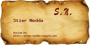 Stier Nedda névjegykártya